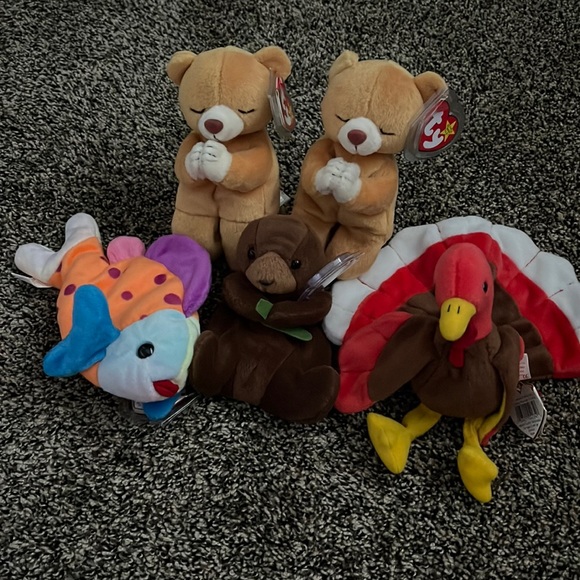 Ty Other - 5 Rare & Retired Beanie Babies, NWT